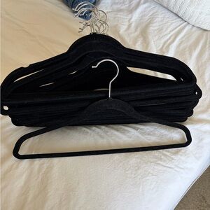 Set of 54 Black Velvet Hangers